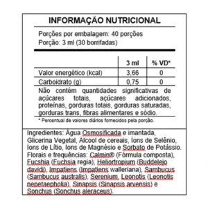 Tabela Nutricional